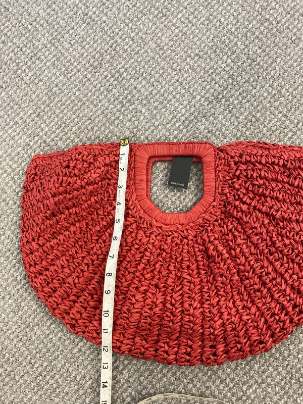 Shein Stylish Red Raffia Beach Bag LK009