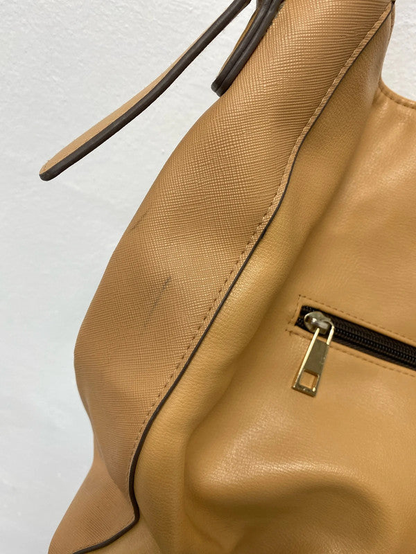 Super cute Accessorize Tan handbag faux leather KM004