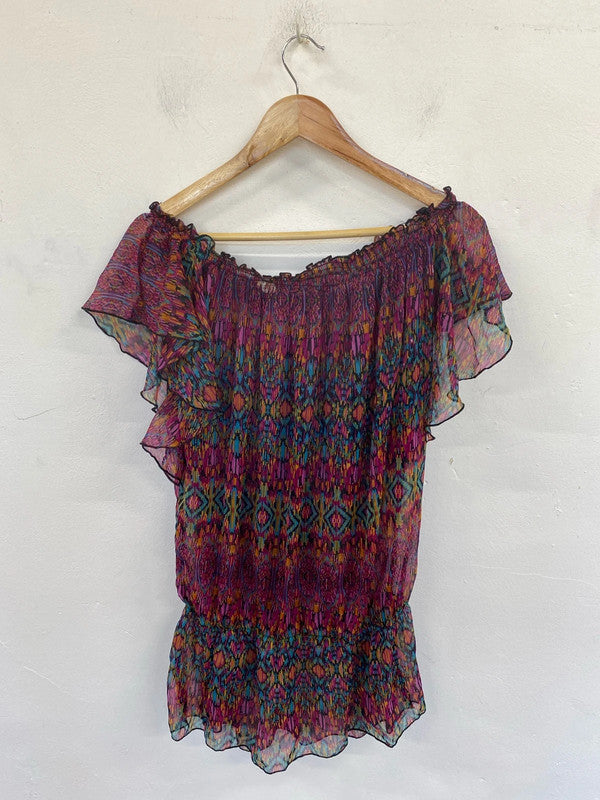 Unbranded Fabulous Indian Colourful Sheer Pool Coverup Onesize LK009