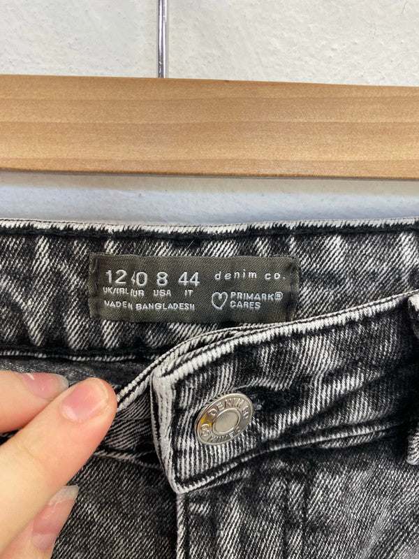 Primark Denim Co Stylish Grey Straight Cut Jeans UK 12 LN001