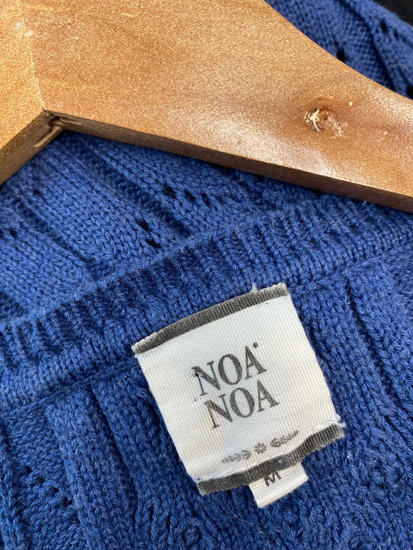 Fabulous y2K petrol blue crochet knit tank UkM 12/14 MM005