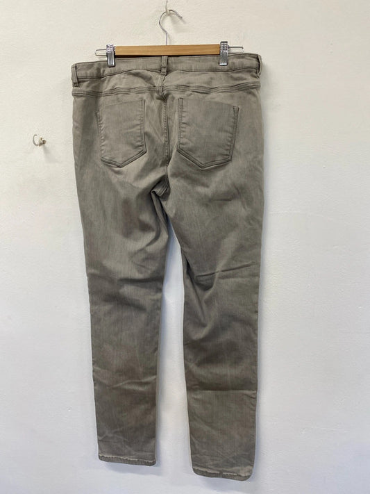 Fabulous White Label grey boyfriend jeans uk 16 KD001