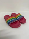 Fabulous Lelli Kelly pink rainbow sliders 37 UK4 MA003