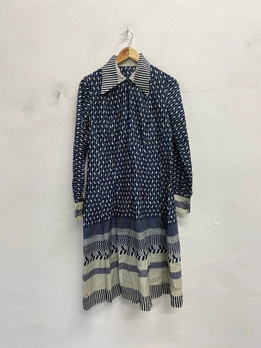 Fabulous Vintage 1960’s geometric midi dress Uk10/12 EC003