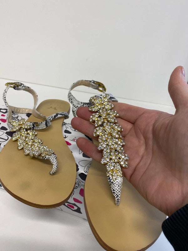 Fabulous Miss KG Mandy white sandals Uk8 EUR 41 IM001