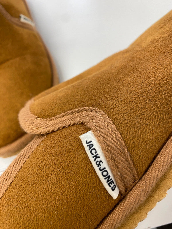 Fabulous Jack & jones tan slippers UK M (5-6) AG006