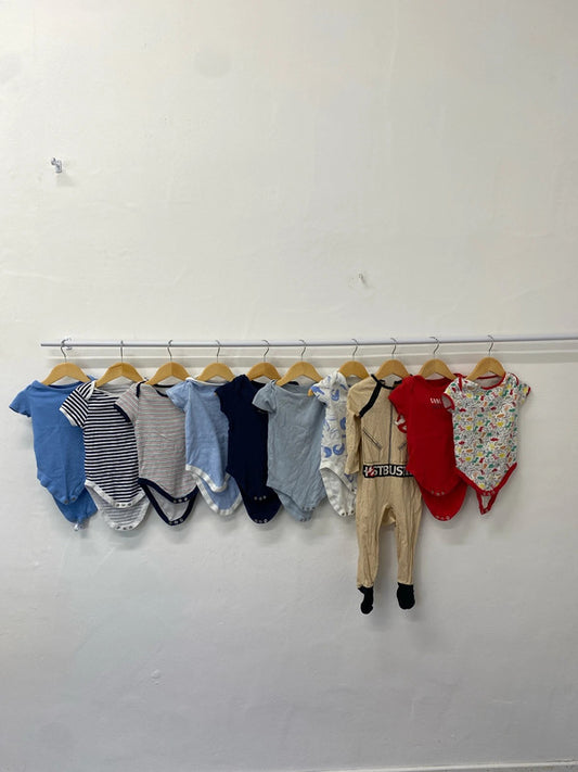 Lovely boys baby bundle of baby grows m&s primark age 18-36m LN001 #26