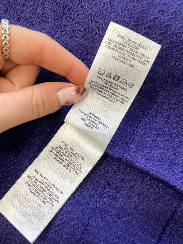 Stunning damsel in a dress jasmine bandage purple dress midi UK 16 MW001