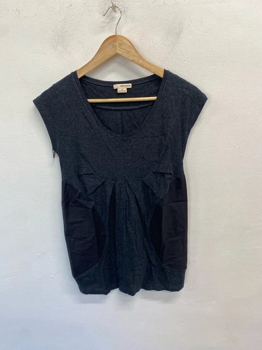 Stunning DKNY jeans grey top casual uk xs AE001