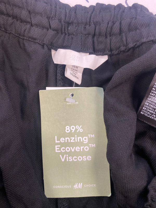 Fabulous H&M black shorts with drawstring uk 10 KS002