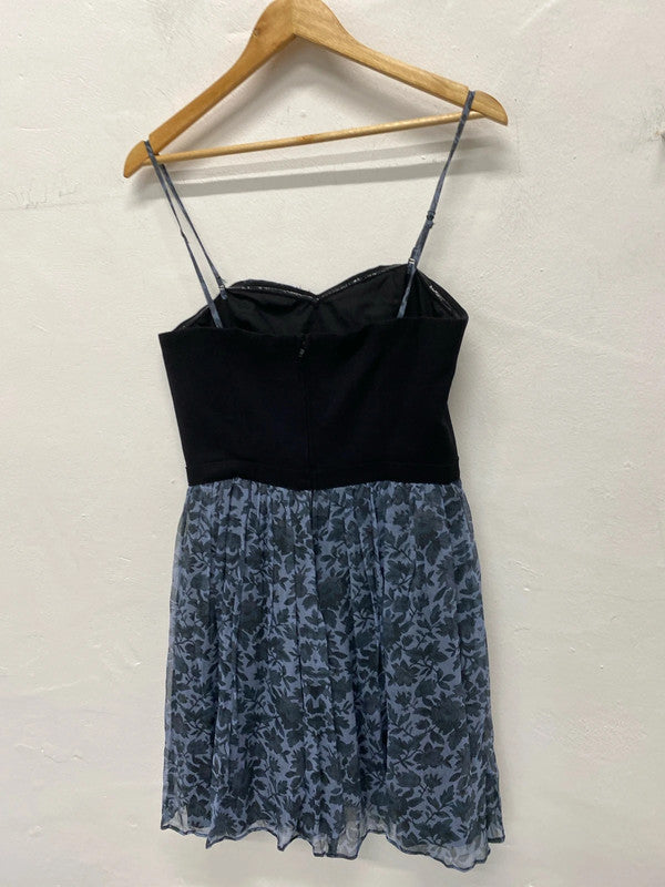 Fabulous Y2K Naf Naf silk blend dress Uk12 party fun JB003