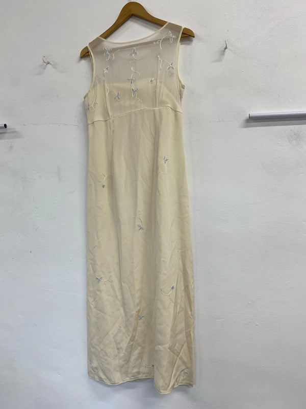 Fabulous Jacques Vert pure silk occasion dress & jacket Uk12 JS004