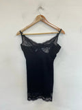 Missguided Gorgeous Black Lace Slip Lingerie UK 12 PJ001