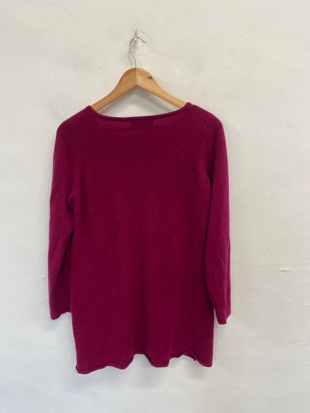Stunning M&S Knitted jumper UK 18 Magenta pink cashmere SO560