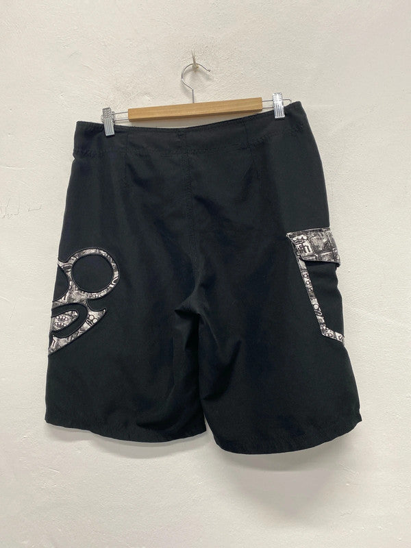Fab Men’s boardshorts by SRH black surfer UK32 AT002