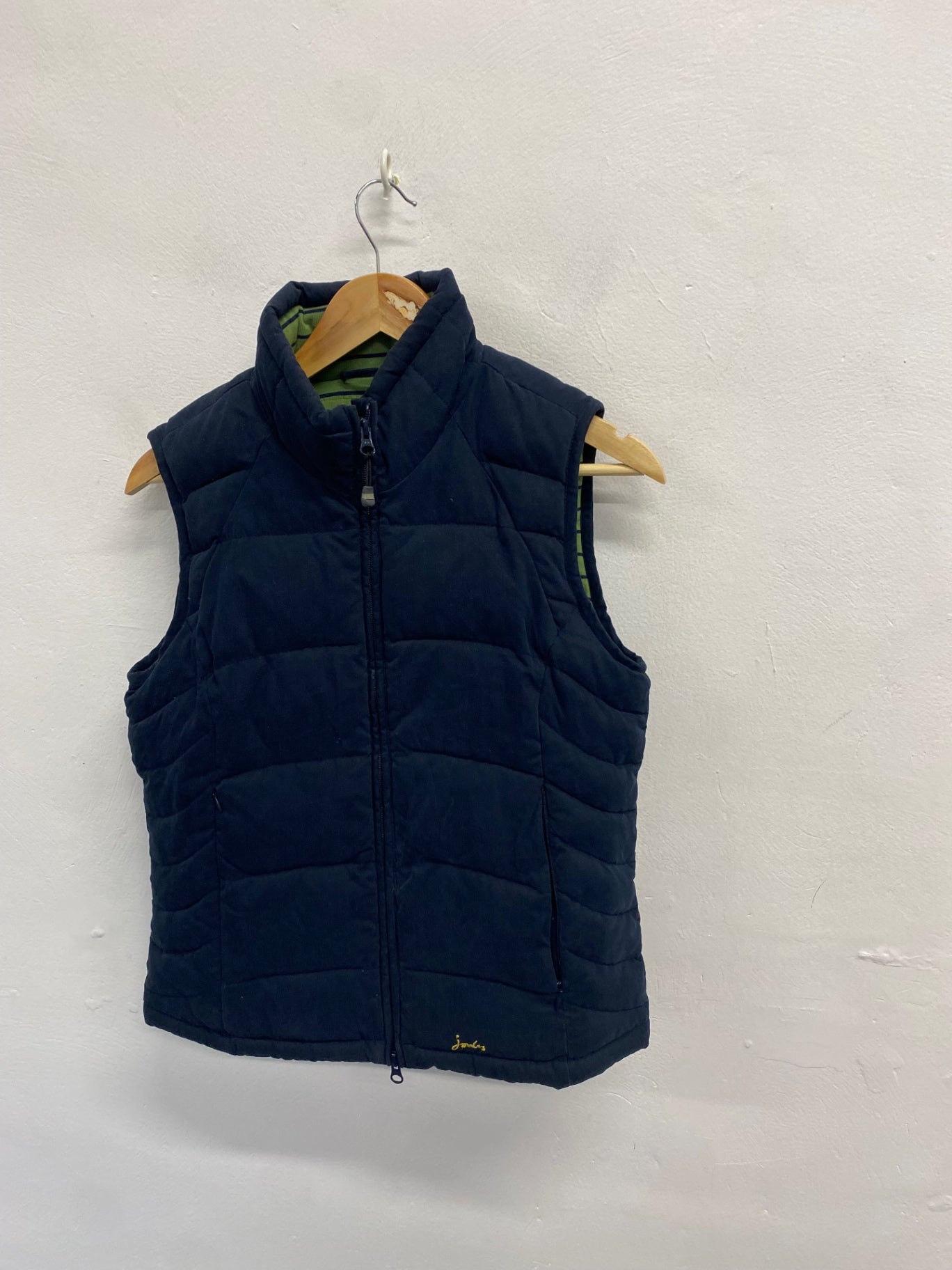 Fabulous Joules Gilet UK 8 Navy brindle KC528