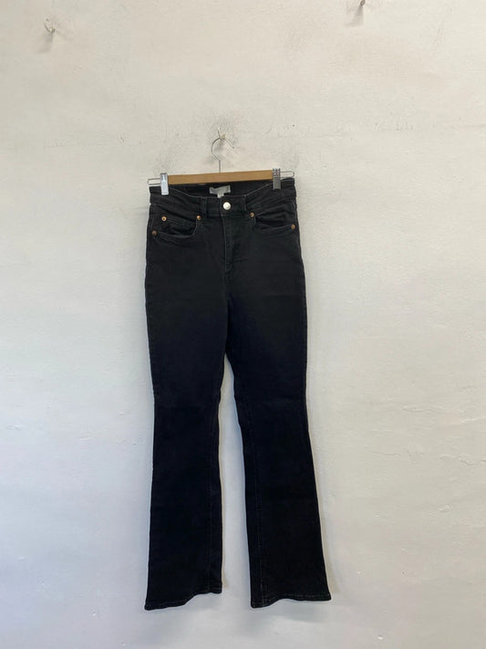 Lovely H&M black flare jeans UK 8 JB001