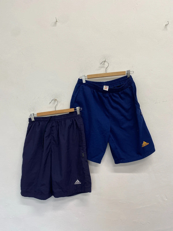 Fabulous duo of shorts navy adidas men w 30 #62 NC001