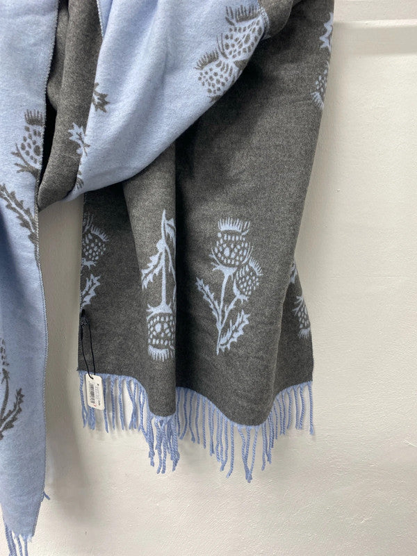 Lovely butterfly lilac thistle cashmere blend scarve one size AO001