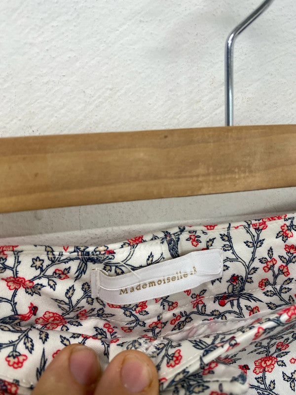 Gorgeous floral La Redoute cotton chintz trouser cropped 16 kM003
