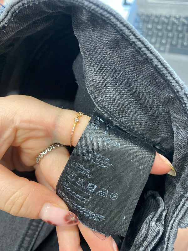 Lovely black mom jeans h&m black UK 8 LH002