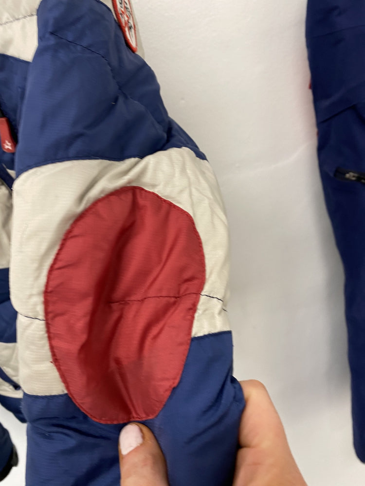 Perfect Moment Blue Chevron SuperDown Puffer Ski Jacket Age 8 Years JP001