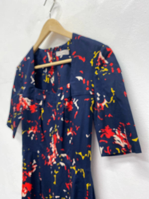 Fabulous Great Plains Navy fitted pencil dress UkXS AG006