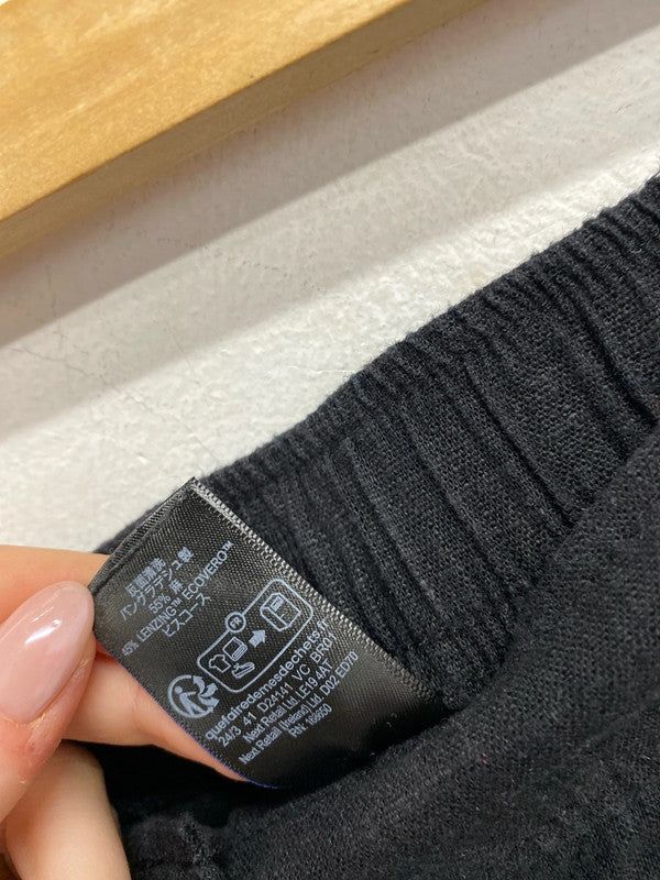 Lovely next black linen cuffed trousers UK 18r KN002