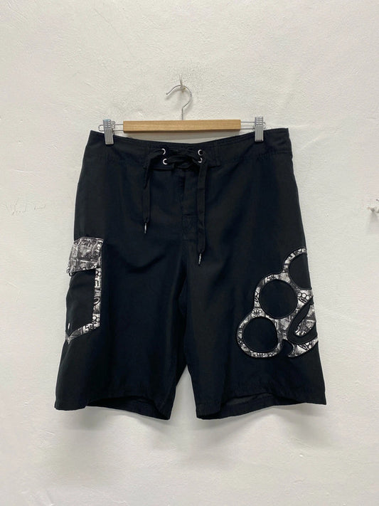 Fab Men’s boardshorts by SRH black surfer UK32 AT002