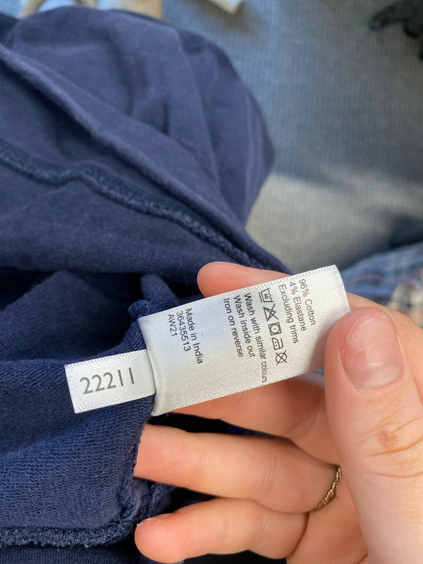 Fabulous John Lewis navy sweatshirt uk 10 KD001