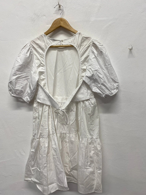 Fabulous poplin white Zara dress UkL KS002