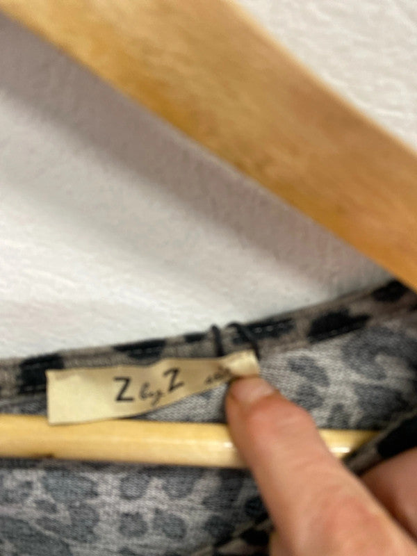 Fabulous Z by Z sand animal soft tunic knit top Uk16/20 CR002