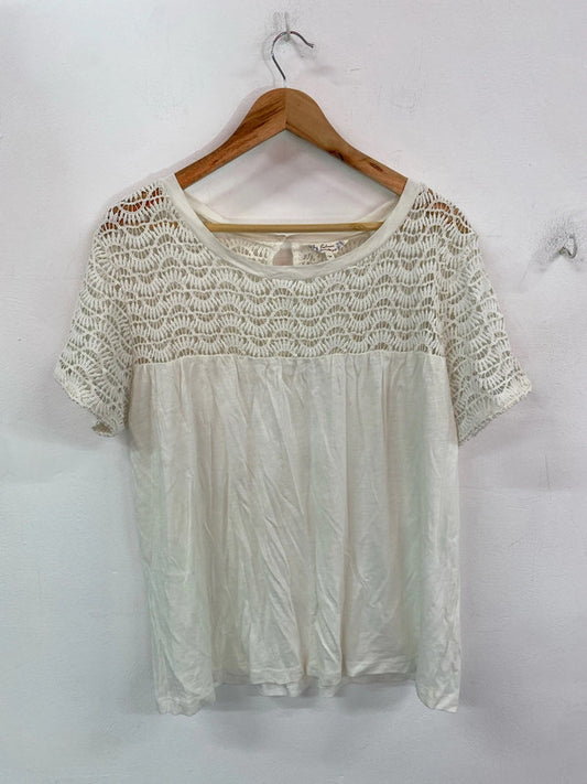 Gorgeous Falmer heritage broderie top cream 18 IM001