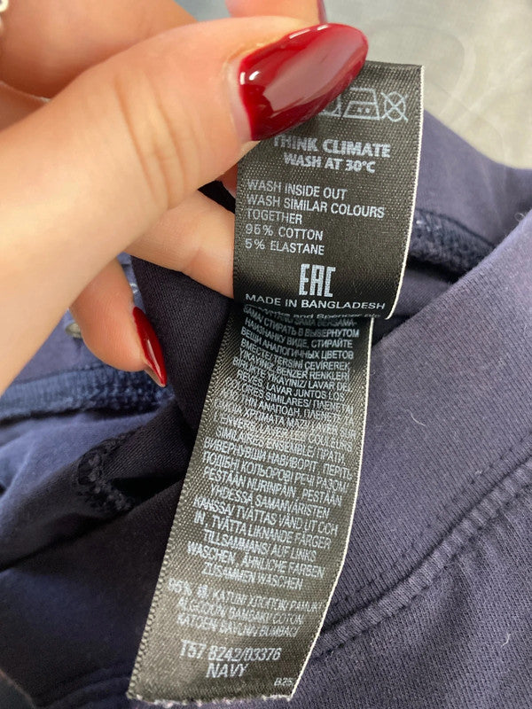 Fabulous casual m&s navy leggings UK 8 MM005