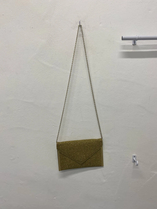 Fabulous sparkly gold clutch occasion evening bag LB005