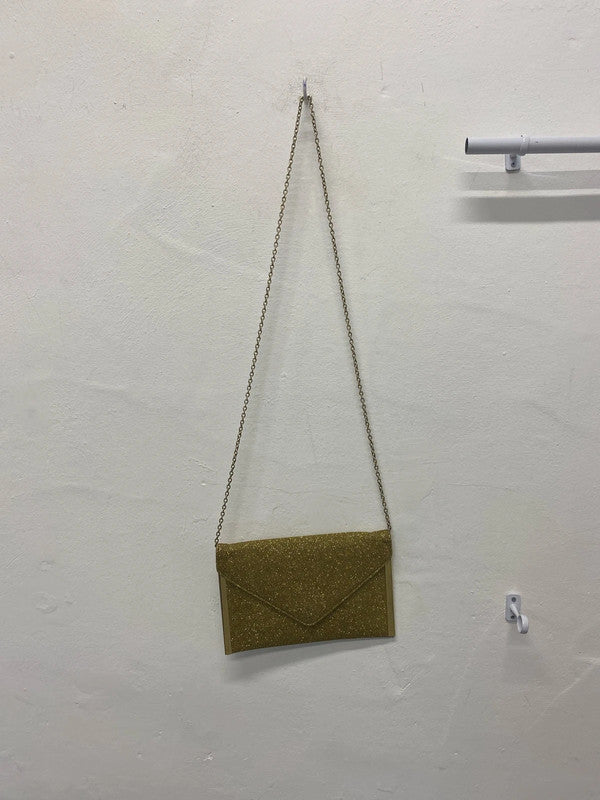 Fabulous sparkly gold clutch occasion evening bag LB005