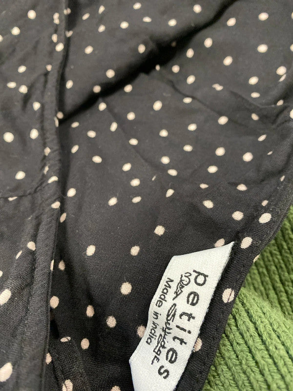 Fabulous Miss Selfridge Black spotted midi skirt Y2K Uk12 LP003