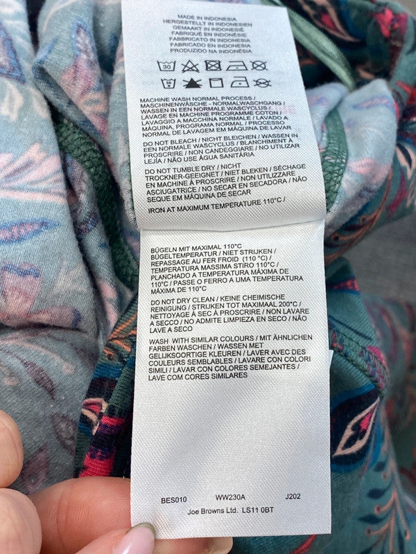 Lovely sloe Joe browns green pattern flare leggings UK 8 MM005