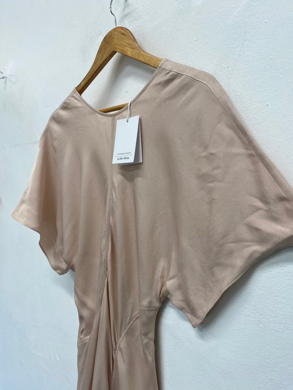 Fabulous & Other Stories Midi Dress UkS Beige Evening occasion RG020