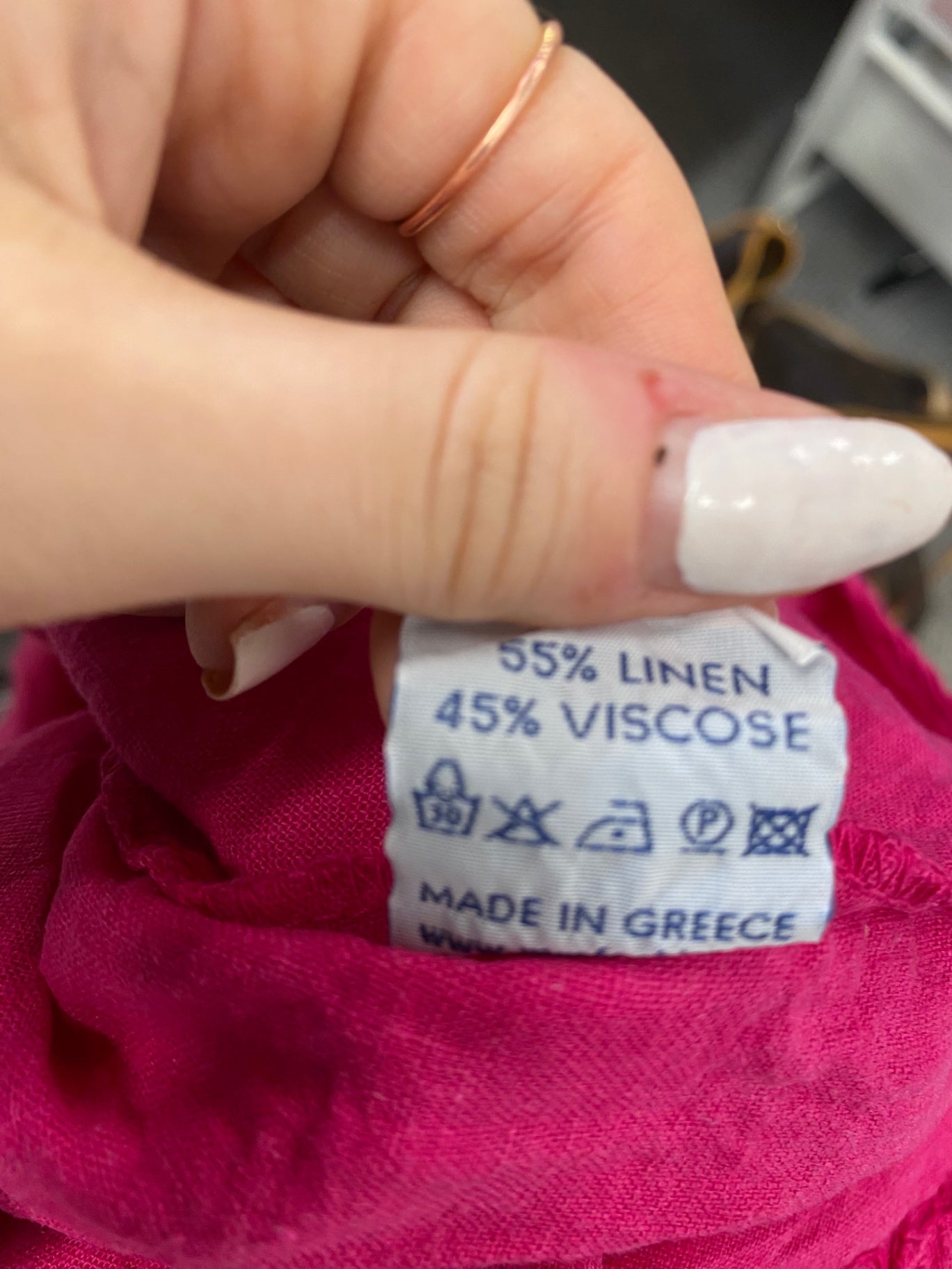 Stunning moraitis Tunic shirt Uk 10 Pink linen SO560