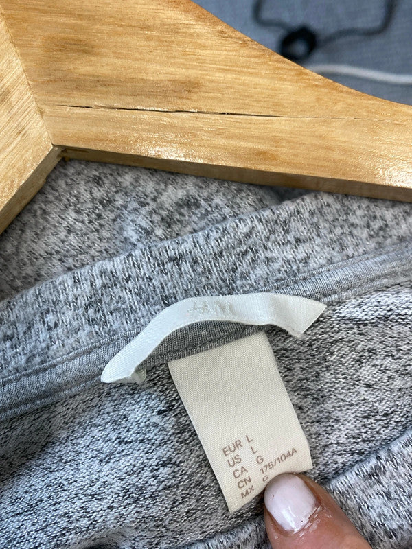 Fabulous H&M grey marl pearl embellished Jumper loose fit UkL KM003