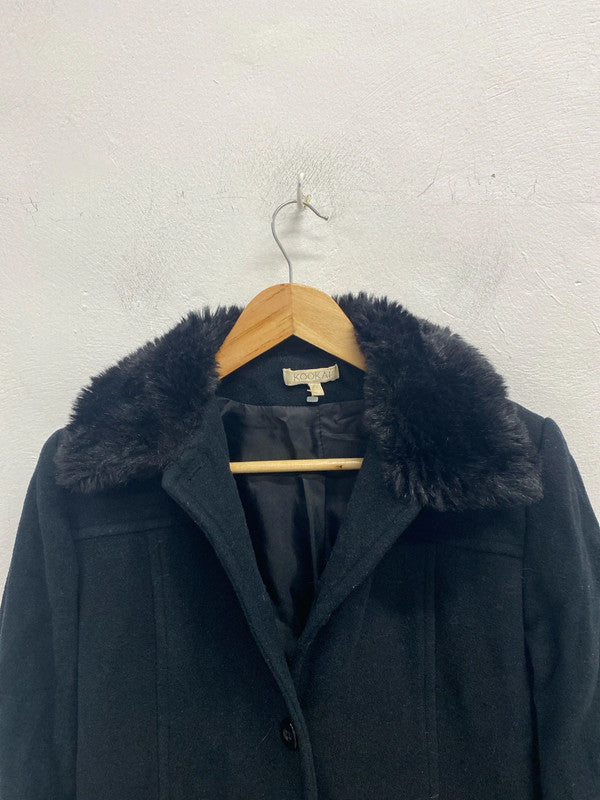 Amazing Y2K vintage wool blend Kookai coat UK8 MA003