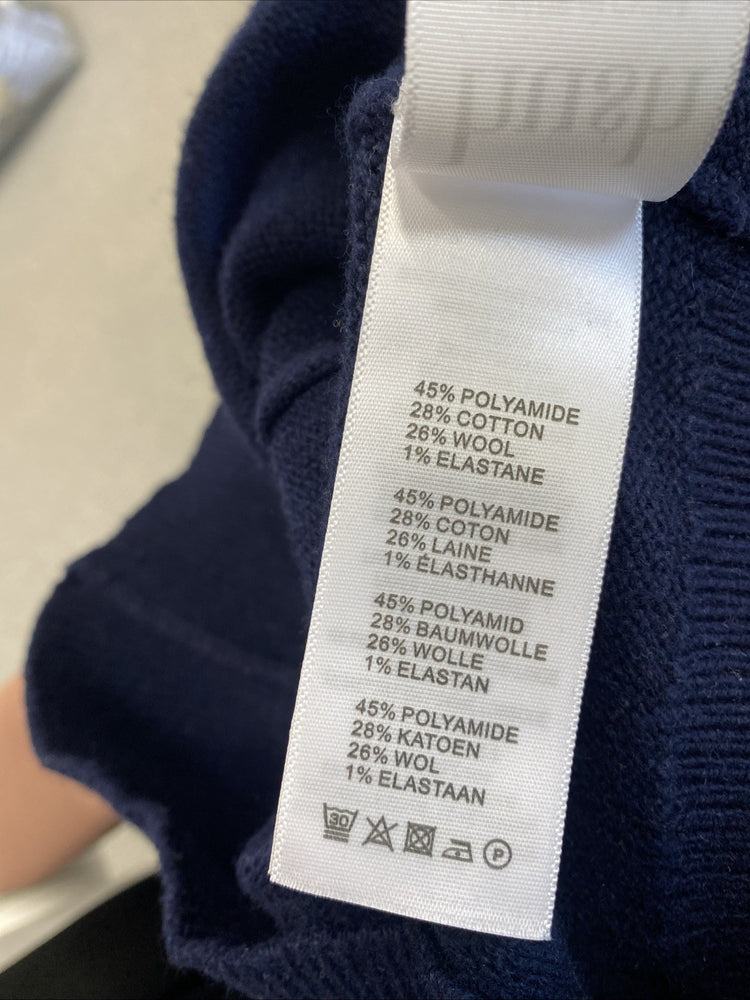 Gorgeous Hush Midnight Navy Blue Bridie Chevron Jumper Long Sleeve UK XS SS004