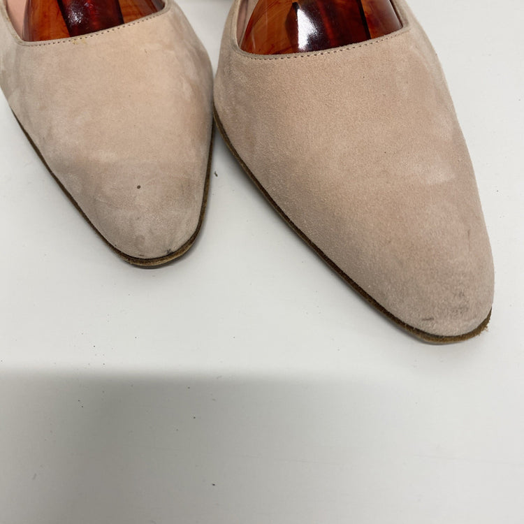 LAUREN Ralph Lauren Stiletto Heels Suede Pale Salmon Pink uk8 CN001