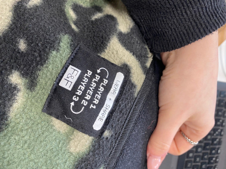 Fabulous boys camo zip fleece age 8-9yrs MS002