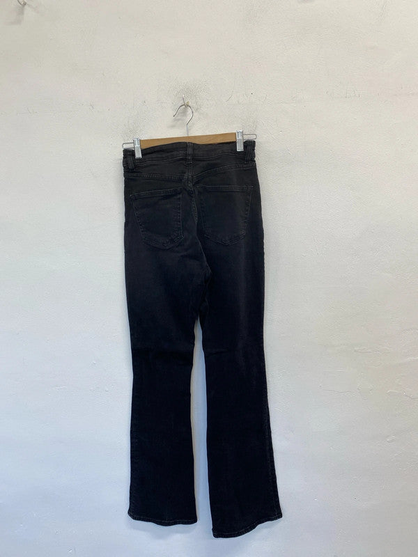 Lovely H&M black flare jeans UK 8 JB001