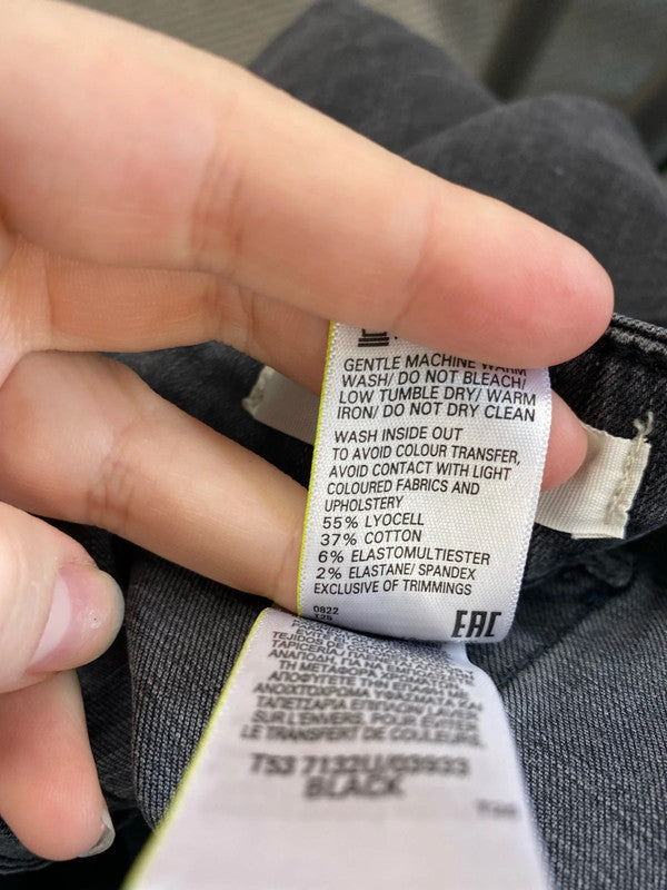 Per Una Stylish Grey Straight Cut Jeans UK 18R LG004