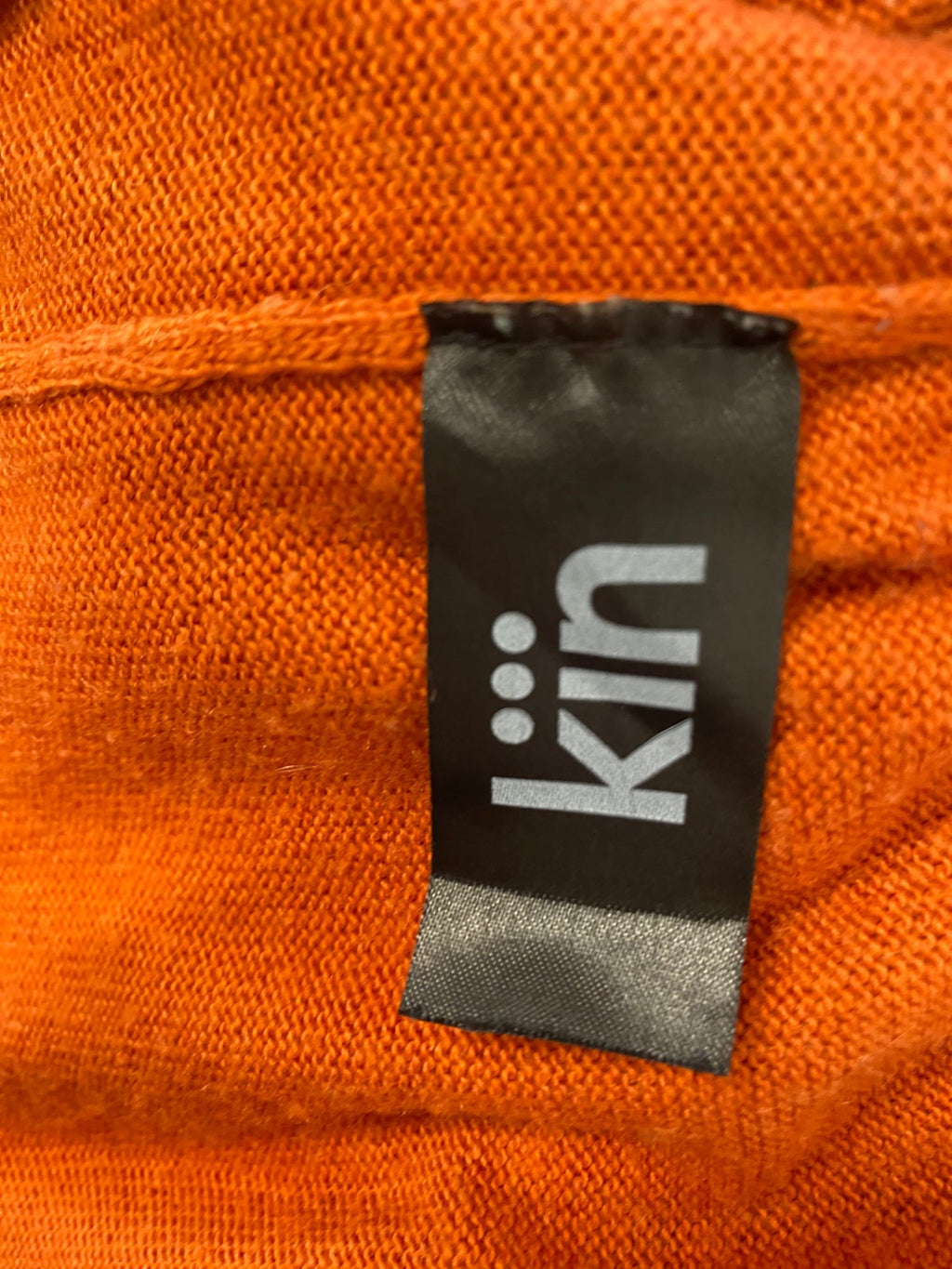 Stunning Kiin Knitted Dress UK 12 Orange wool blend DM561