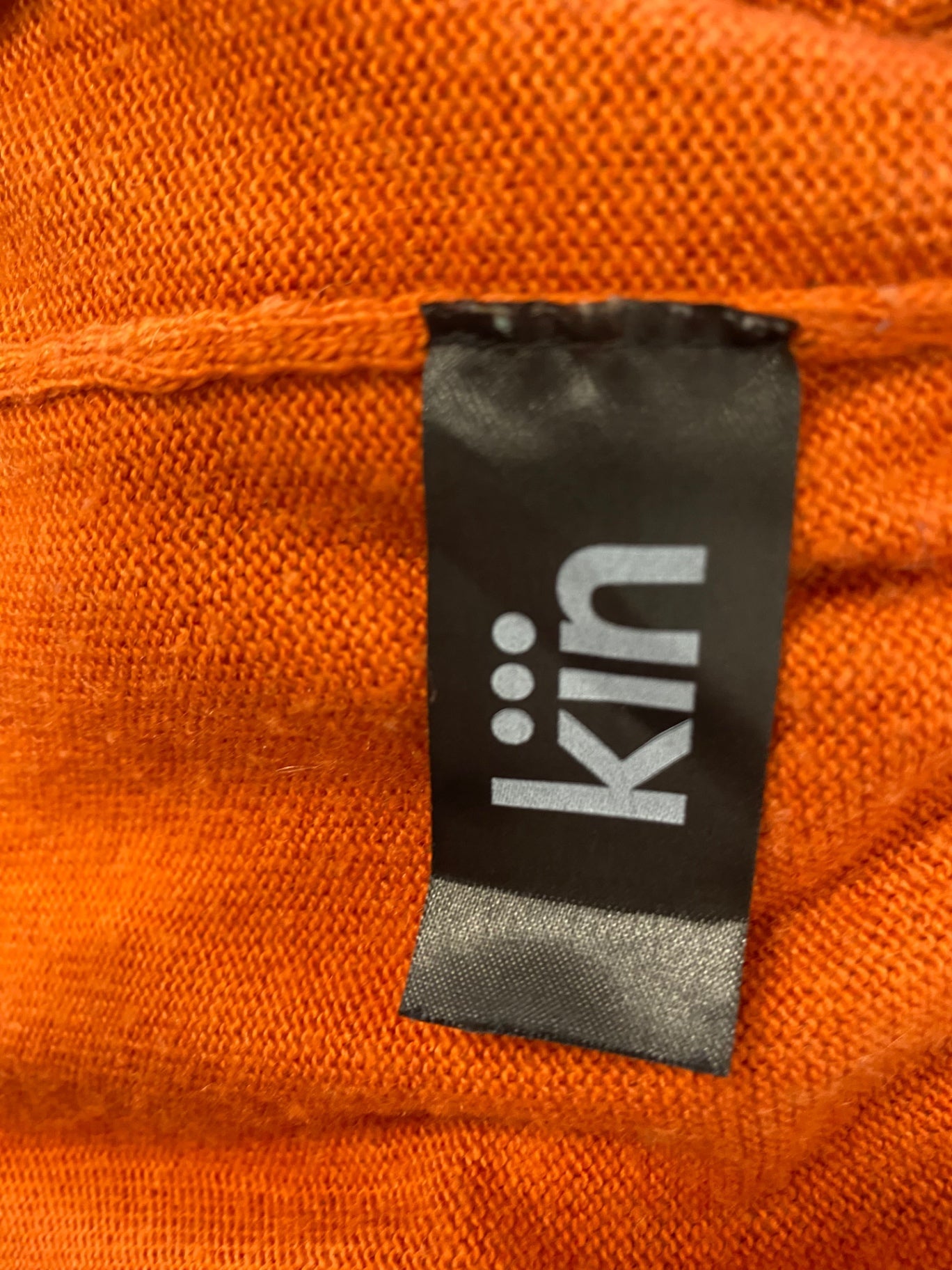 Stunning Kiin Knitted Dress UK 12 Orange wool blend DM561