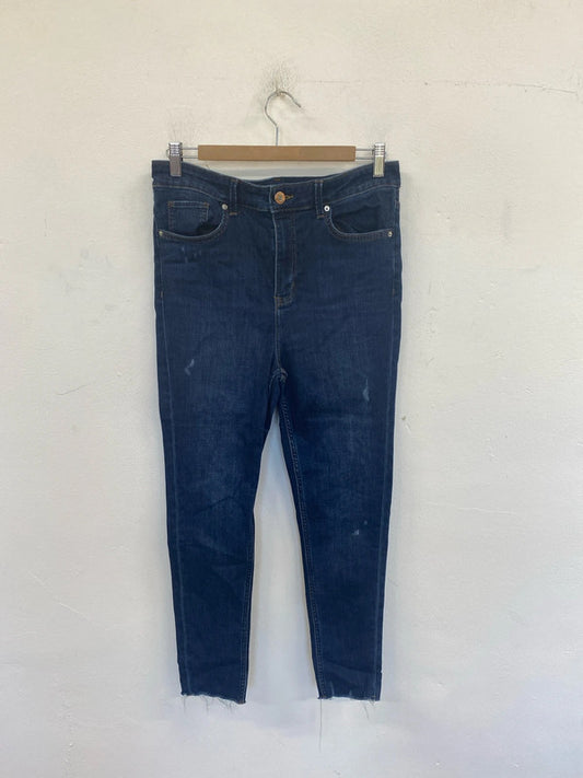 M&S Stylish The Ivy Navy Skinny Jeans UK 12 AO001